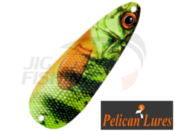 Колеблющаяся блесна Pelican Lures Jigging Spoon 3.5gr #49 Perch Eye