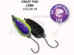 Колеблющиеся блесна Crazy Fish Lema 1.6gr #34