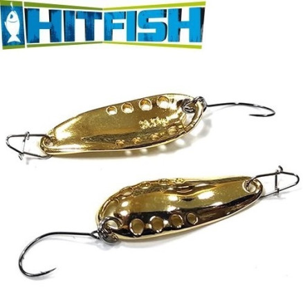 Колеблющаяся блесна HitFish Lite Series Gossip 3.5gr #Gold