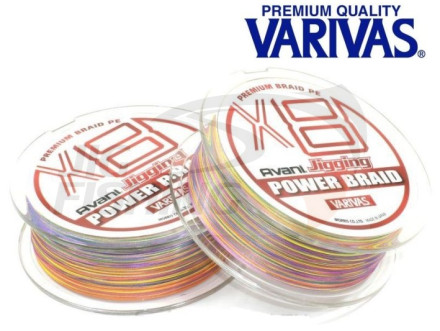 Шнур плетеный Varivas Avani Jigging Power Brade PE X8 200m #0.8 0.148mm 7.3kg