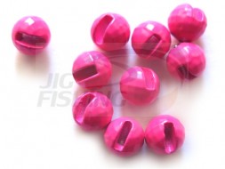 Вольфрамовые головки граненые с вырезом Tungsten Beads Flo Pink