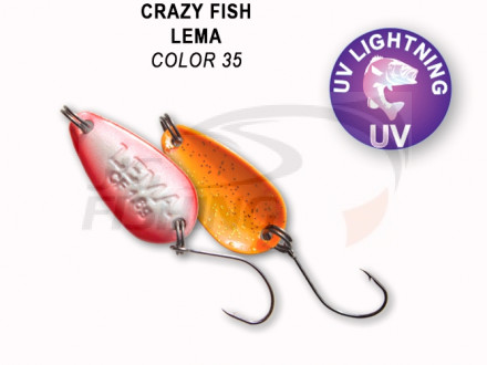 Колеблющиеся блесна Crazy Fish Lema 1.6gr #35