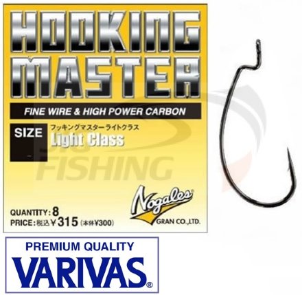 Офсетные крючки Varivas Hooking Master Light Class #2 (9шт/уп)