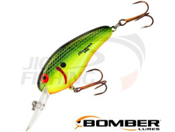 Воблер Bomber Deep Flat A B02FA 64F #FYBS Chartreuse Black Scales