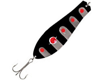 Колеблющаяся блесна Kuusamo Professor 115/36 #BL/R/S-S