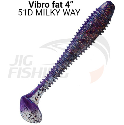Мягкие приманки Crazy Fish Vibro Fat 4&quot; 51D Milky Way