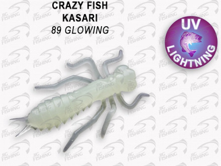 Мягкие приманки Crazy Fish Kasari 1.6&quot; 89 Glowing