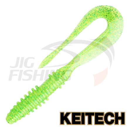Мягкие приманки Keitech Mad Wag 7&quot; #424 Lime Chartreuse