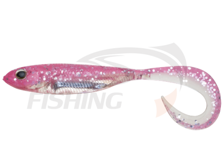 Мягкие приманки Fish Arrow Flash J Grub SW 4.5&#039;&#039; #117 Glow Pink Silver