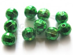 Вольфрамовые головки граненые с вырезом Tungsten Beads Metallic Green