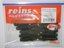 Мягкие приманки Reins Fat G-Tail Grub 4&quot; #001 Watermelon Seed