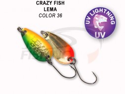 Колеблющиеся блесна Crazy Fish Lema 1.6gr #36