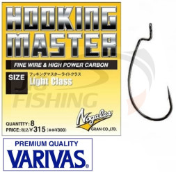 Офсетные крючки Varivas Hooking Master Light Class #1 (8шт/уп)