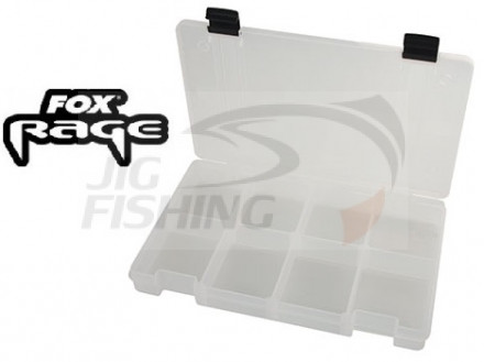Коробка для снастей 	Fox Rage прозрачная Large Shallow NBX014 8 отсеков