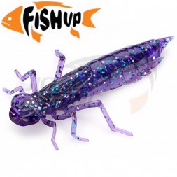 Мягкие приманки FishUp Dragonfly 1.2&quot; #060 Dark Violet Peacock &amp; Silver