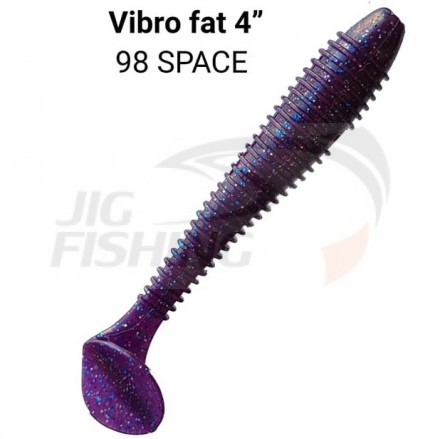 Мягкие приманки Crazy Fish Vibro Fat 4&quot; 98 Space
