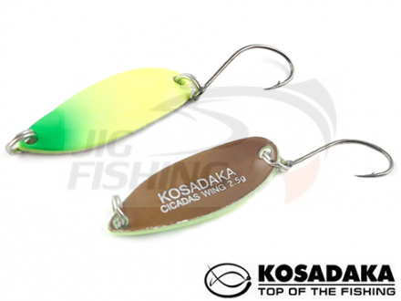 Колеблющаяся блесна Kosadaka Trout Police Cicadas Wing 29mm 2.5gr #C23