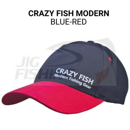 Бейсболка Crazy Fish Modern Blue Red