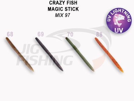 Мягкие приманки Crazy Fish Magic Stick 5.1&quot; Mix 97