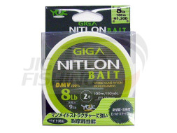 Монолеска YGK Nitlon Bait DMV 100% Nylon 100m #3.5 0.291mm 14Lb