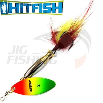 Вращающаяся блесна HitFish Palia Long Heavy #2 16gr 60mm 77