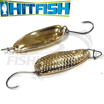 Колеблющаяся блесна HitFish Lite Series Scale 2gr #Gold