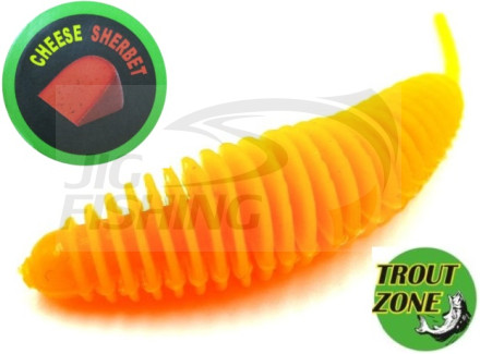 Мягкие приманки Trout Zone Plamp 2.5&quot; Peach Cheese Sherbet