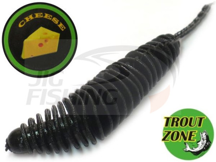 Мягкие приманки Trout Zone Plamp 1.6&quot; Black Cheese