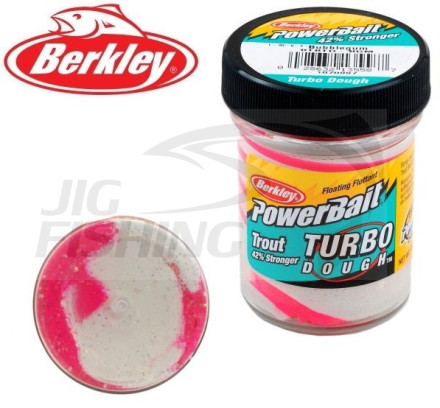 Паста форелевая Berkley Turbo Dough 50gr Glitter Bubblegum