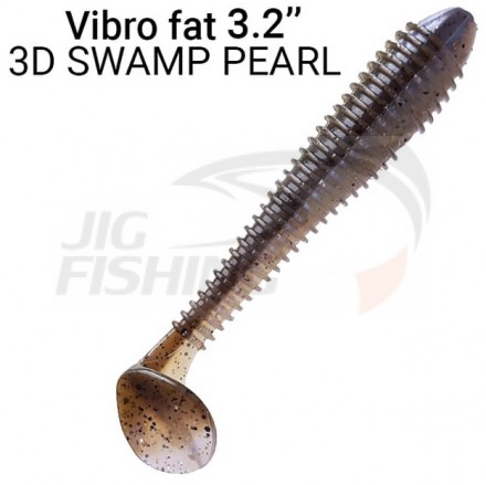 Мягкие приманки Crazy Fish Vibro Fat 3.2&quot; 3D Swamp Pearl