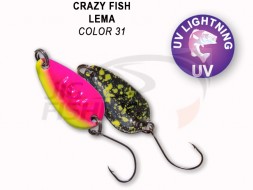 Колеблющиеся блесна Crazy Fish Lema 1.6gr #31