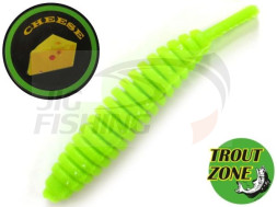 Мягкие приманки Trout Zone Ribber Pupa 2.1&quot; Green Chartreuse Cheese (9шт/уп)
