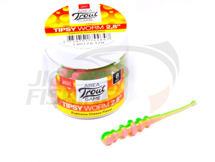 Мягкие приманки Lucky John Pro Series Tipsy Worm 2.8&quot; #T70