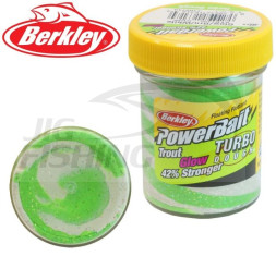 Паста форелевая Berkley Turbo Dough 50gr Glow Grn White