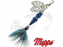 Вращающаяся блесна Mepps Bug 1 #Iron Blue