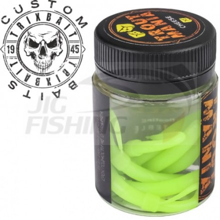 Мягкие приманки Trixbait Trout Mania Skally 2.4&quot; #004 Chartreuse Cheese