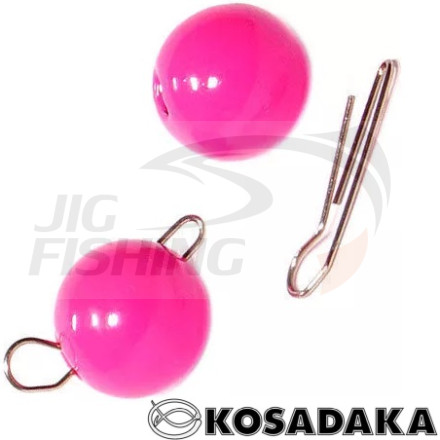 Груз чебурашка разборный Kosadaka вольфрам Pink 0.5gr