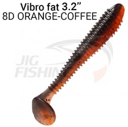 Мягкие приманки Crazy Fish Vibro Fat 3.2&quot; 8D Orange Coffee