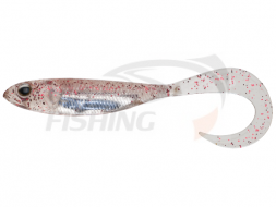 Мягкие приманки Fish Arrow Flash J Grub SW 4.5'' #125 Clear Red Lame Silver