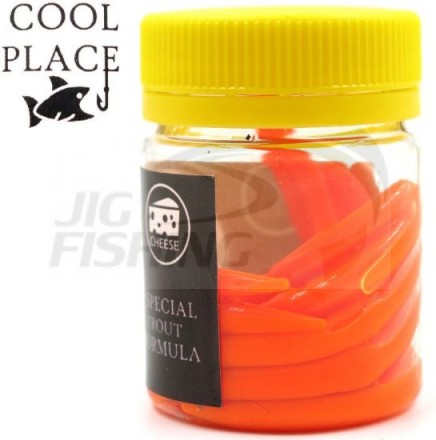 Мягкие приманки Cool Place червь Worm 3&quot; #Orange