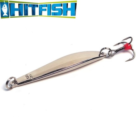 Зимняя блесна HitFish Winter Spoon 7004 52mm #01 Silver
