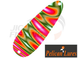 Колеблющаяся блесна Pelican Lures Jigging Spoon 3.5gr #76 Psych Red or Pink