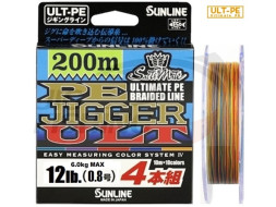 Шнур плетеный Sunline PE Jigger ULT 4 200m #1.2 0.185mm 9.2kg