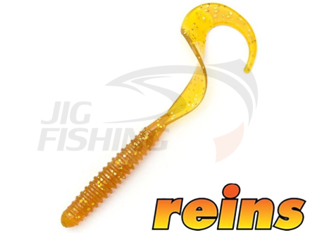 Мягкие приманки Reins Big Get Ringer 8&quot; #430 Motor Oil Gold FLK