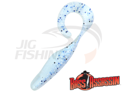 Мягкие приманки Bass Assassin Curly Shad 4&quot; #CSA26343 Crystal Shad