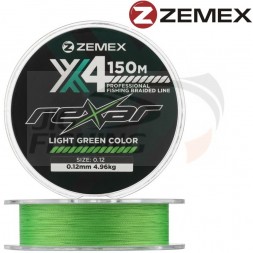 Шнур Zemex Rexar PE X4 150m Light Green #0.12mm 4.96kg