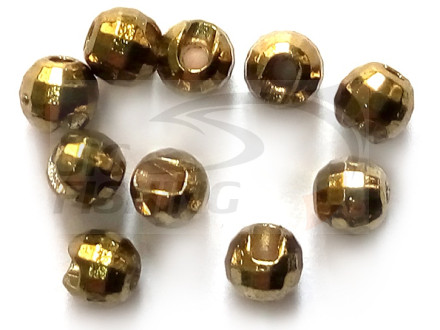 Вольфрамовые головки граненые с вырезом Tungsten Beads Mettalic Brown