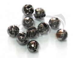 Вольфрамовые головки граненые с вырезом Tungsten Beads Black Nickle