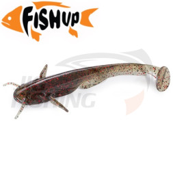 Мягкие приманки FishUp Catfish 3&quot; #045 Green Pumpkin/Red &amp; Black