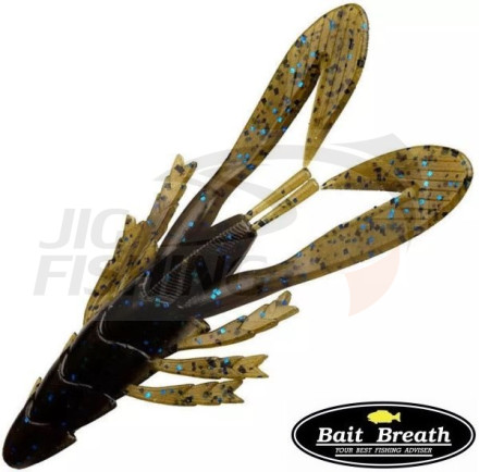 Мягкие приманки Bait Breath Bys Noisy Craw 3.5&quot; #146B Greenpumpkin Blue